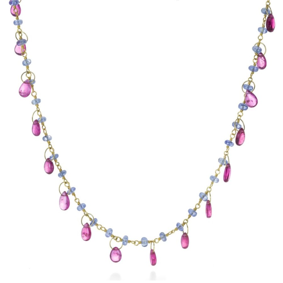 Necklaces Mallary Marks | Blue Sapphire And Rubellite Briolette Necklace