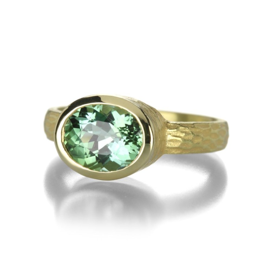 Rings Barbara Heinrich | Oval Light Green Tourmaline Ring