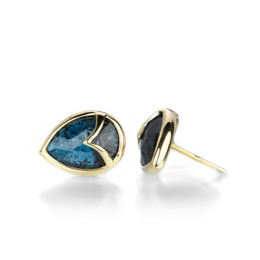 Earrings Rachel Atherley | Kyanite Owl Studs