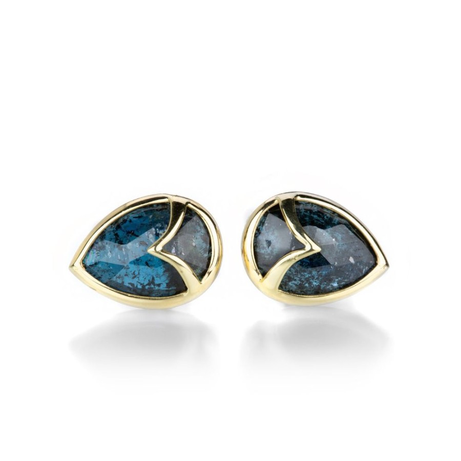 Earrings Rachel Atherley | Kyanite Owl Studs