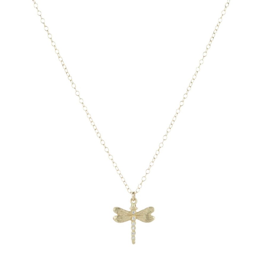 Necklaces Victoria Cunningham | Diamond Dragonfly Necklace