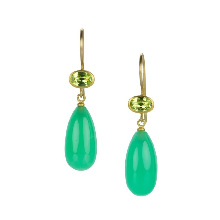 Earrings Mallary Marks | Chrysoberyl And Chrysoprase Apple & Eve Earrings