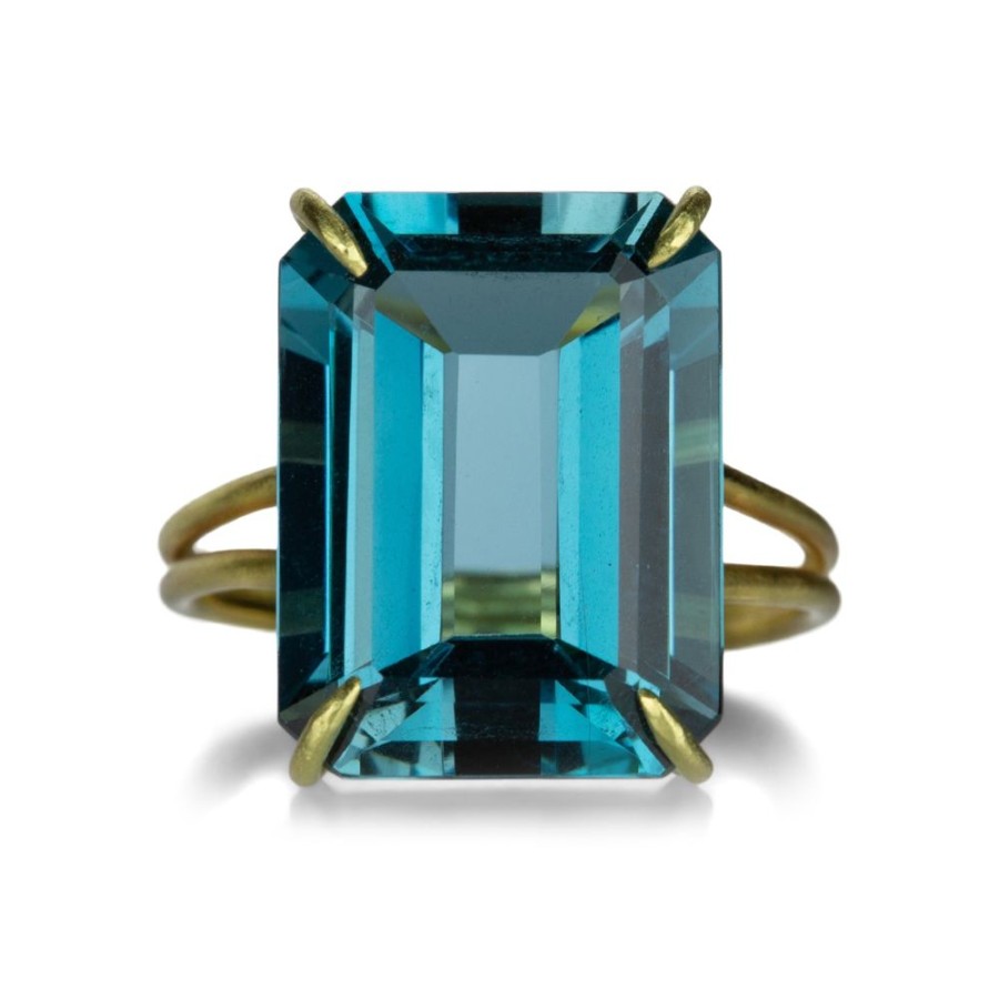 Rings Rosanne Pugliese | London Blue Topaz Emerald Cut Ring