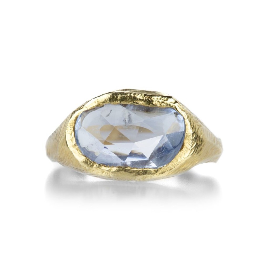 Rings Page Sargisson | Light Blue Sapphire Signet Ring