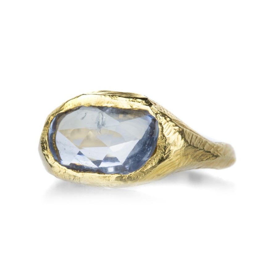 Rings Page Sargisson | Light Blue Sapphire Signet Ring