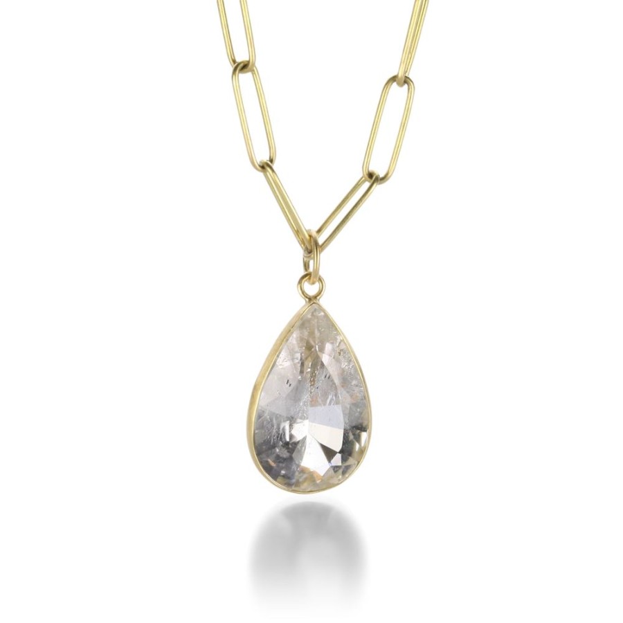 Necklaces Maria Beaulieu | Tear Shaped Herkimer Pendant (Pendant Only)