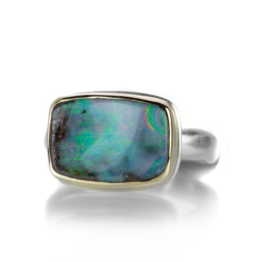 Rings Jamie Joseph | Small Rectangular Boulder Opal Ring