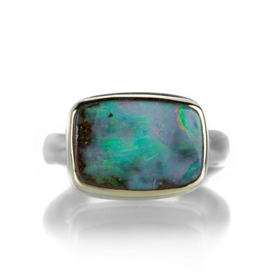 Rings Jamie Joseph | Small Rectangular Boulder Opal Ring