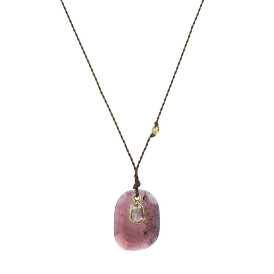 Necklaces Margaret Solow | Spinel And Tourmaline Double Pendant Necklace