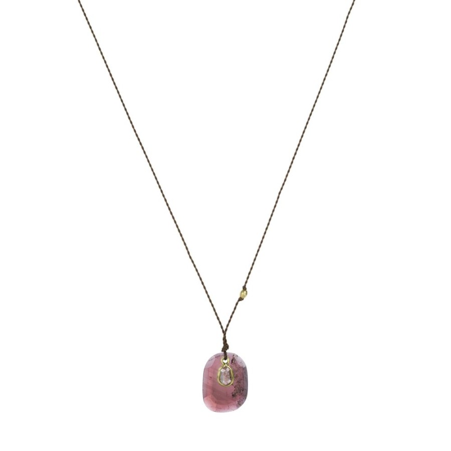 Necklaces Margaret Solow | Spinel And Tourmaline Double Pendant Necklace