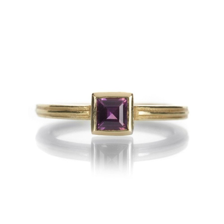 Rings Barbara Heinrich | Square Purple Sapphire Ring