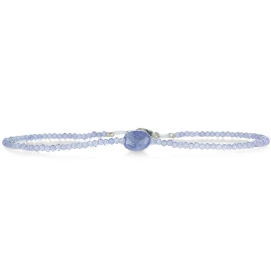 Bracelets Margaret Solow | Faceted Tanzanite Bead Bracelet